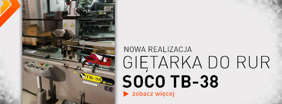 Dostawa na Litwę - dwugłowicowa giętarka do rur SOCO TB-38